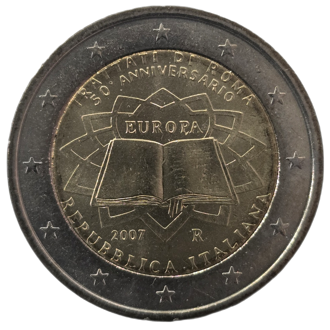 2 euros conmemorativa 50º Aniversario del Tratado de Roma Año 2007
